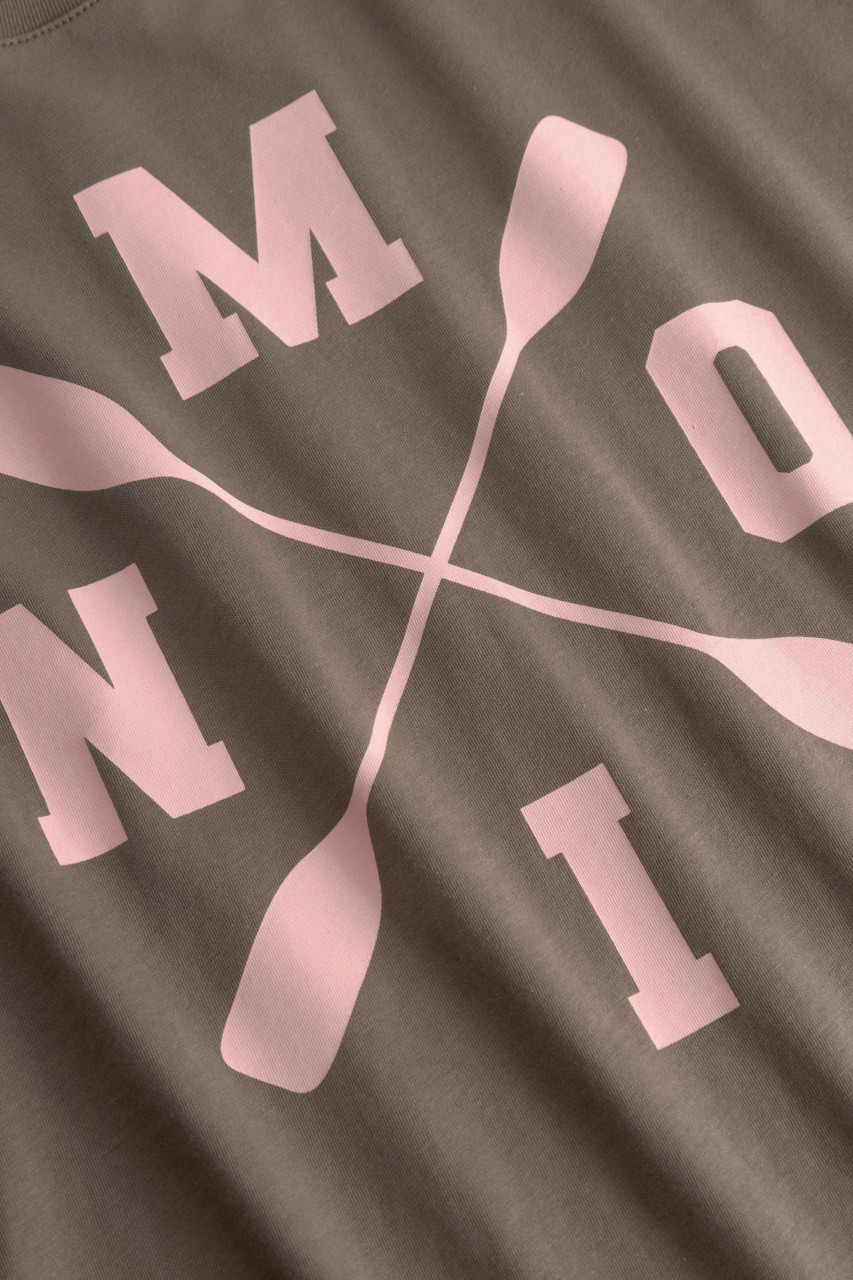 Derbe T-Shirt Moin X Damen Braun Rosa GOTS Organic