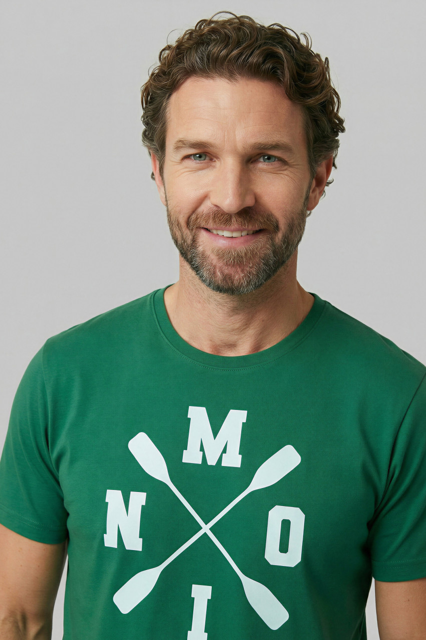 Derbe T-Shirt Moin X Herren Grün GOTS Organic