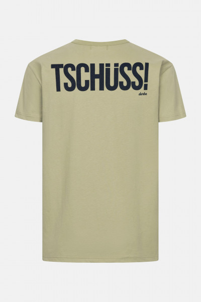 Derbe T-Shirt Und Tschüss Herren Hellgrün Oliv GOTS Organic