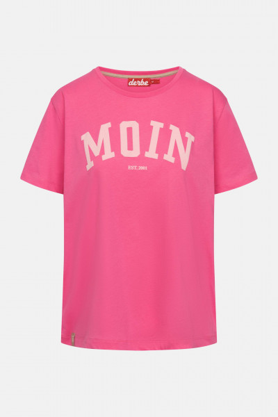 Derbe T-Shirt Moin Damen Pink GOTS Organic