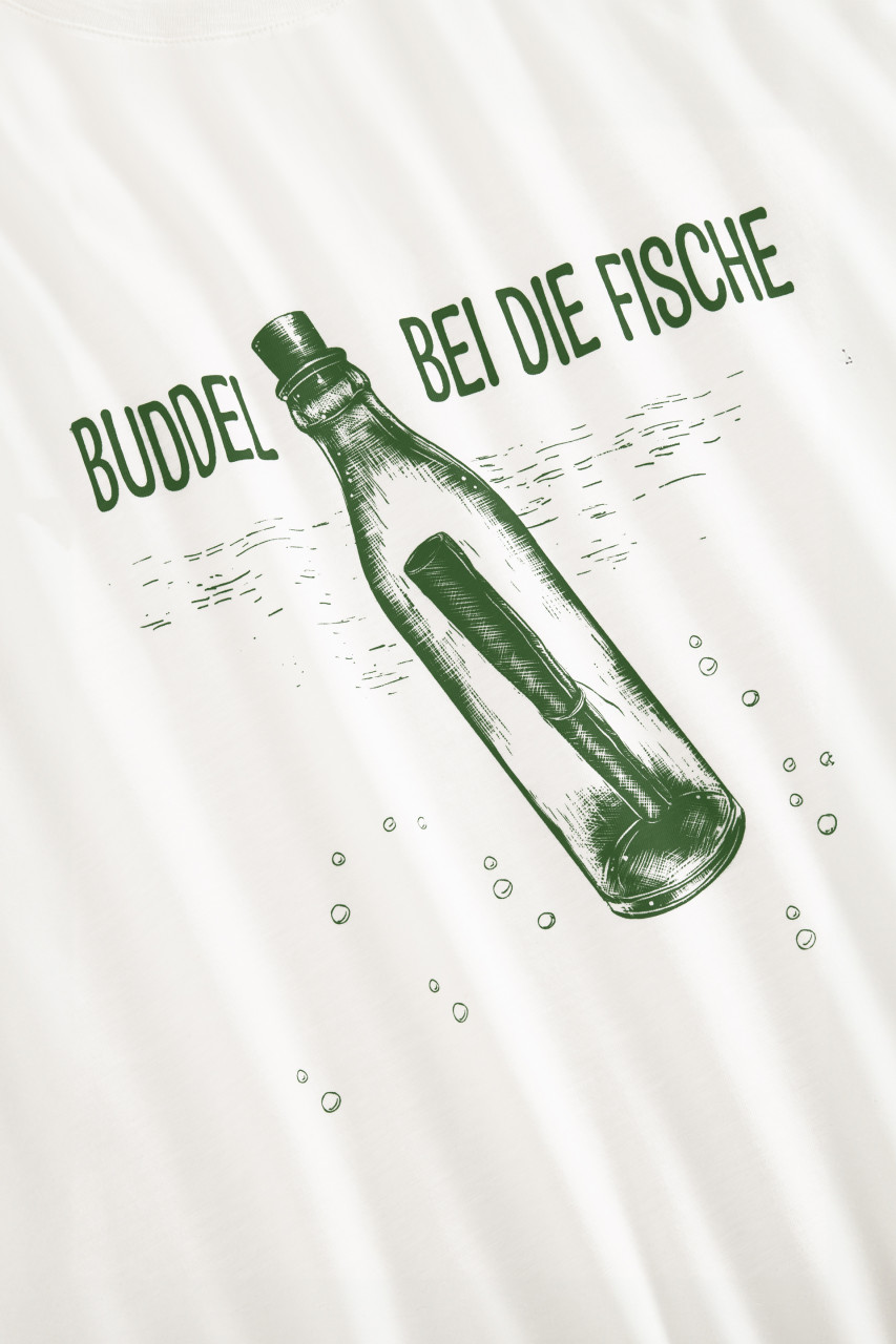 Derbe T-Shirt Fischbuddel Herren Weiß