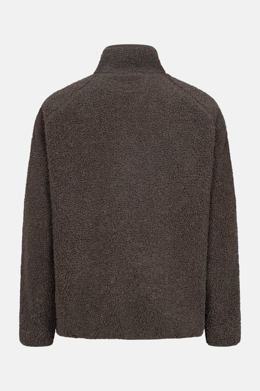 Derbe Herren Fleece Pullover Kuschelby Troyer Braun