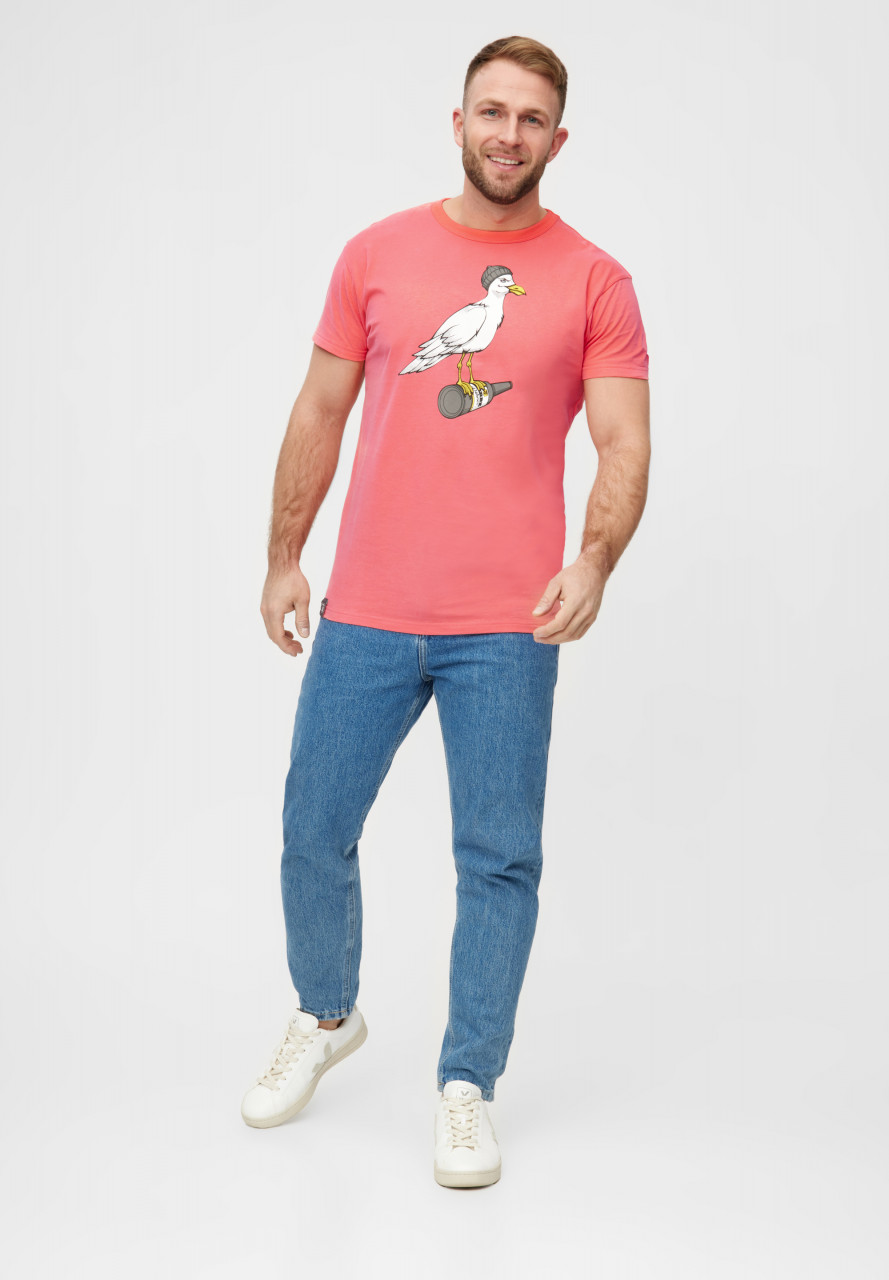 Derbe T-Shirt Sturmmöwe Herren Pink