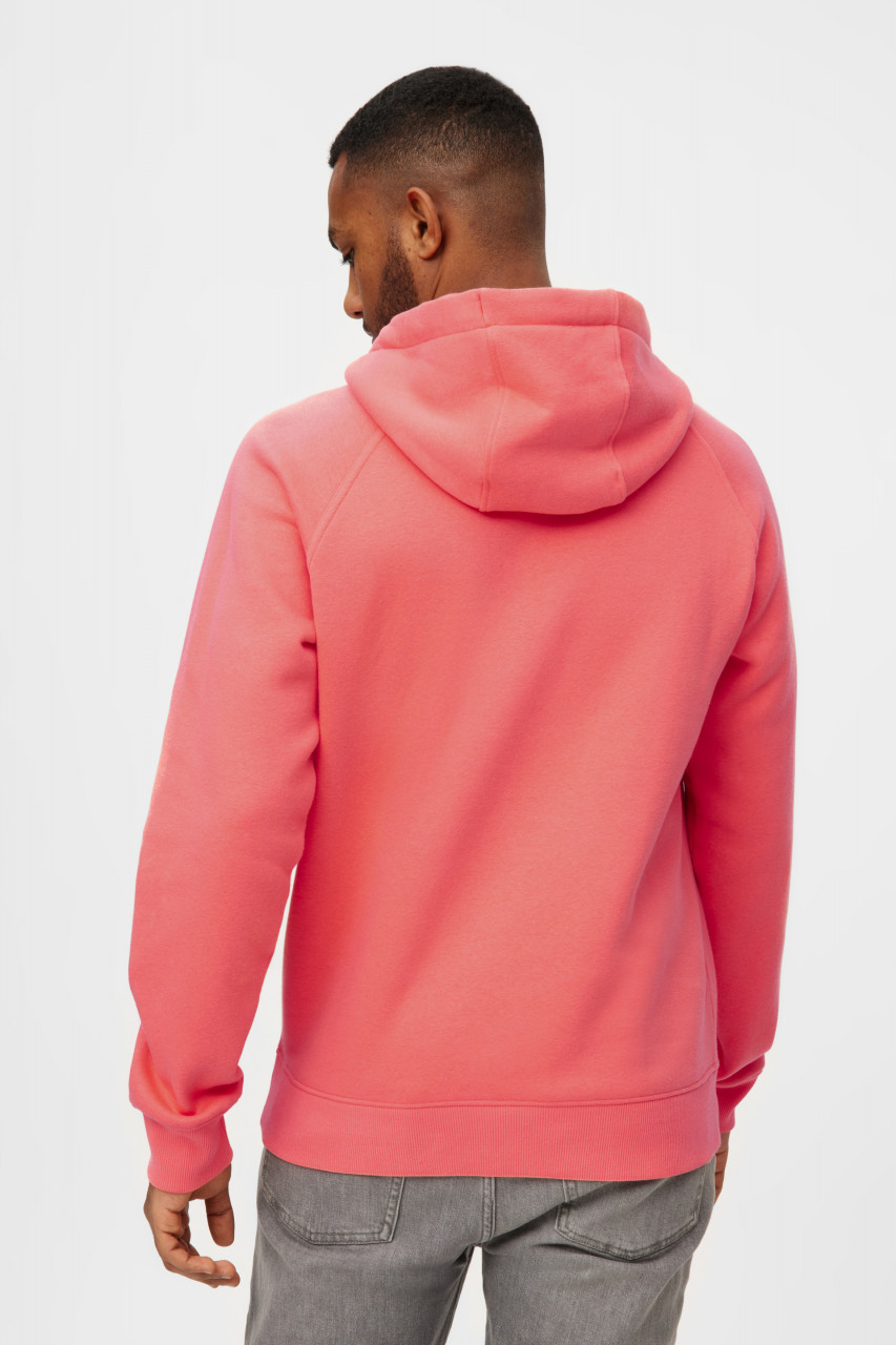 Derbe Hoodie Moin Herren Pink Weiß Kapuzenpullover GOTS