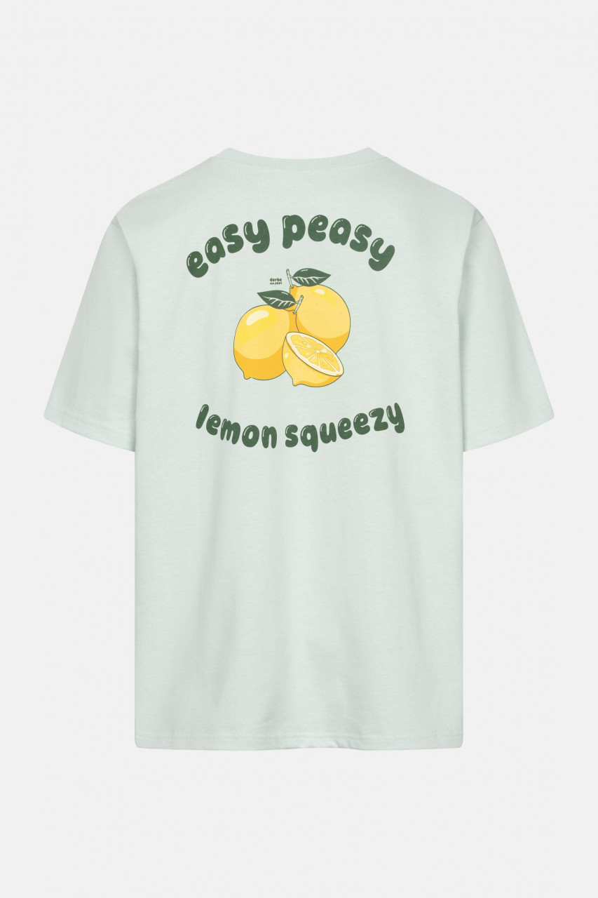 Derbe T-Shirt Peasy Squeezy Hellgrün Türkis GOTS Organic