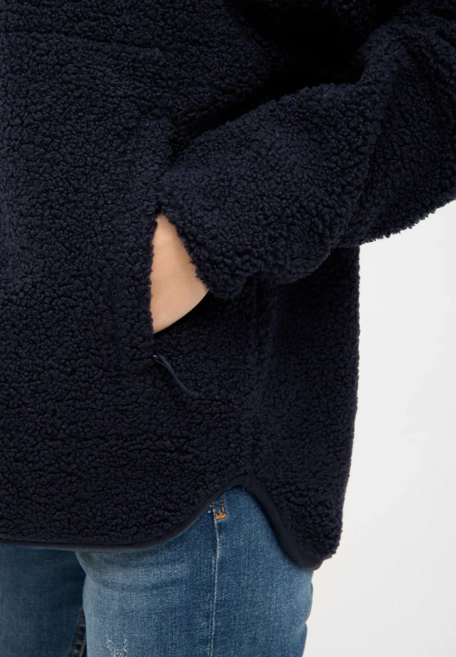 Derbe Kuschelby Navy Damen Fleecejacke Dunkelblau