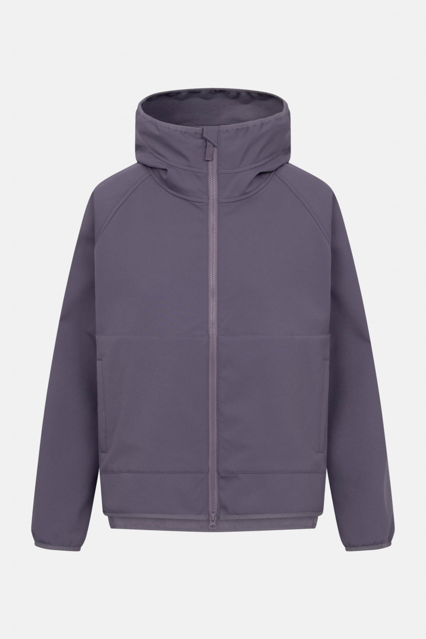 Derbe Softshelljacke Kurz Peutby Damen Lila Grau