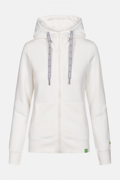 Derbe Delphis Gots Organic Damen Sweatjacke Offwhite Weiß
