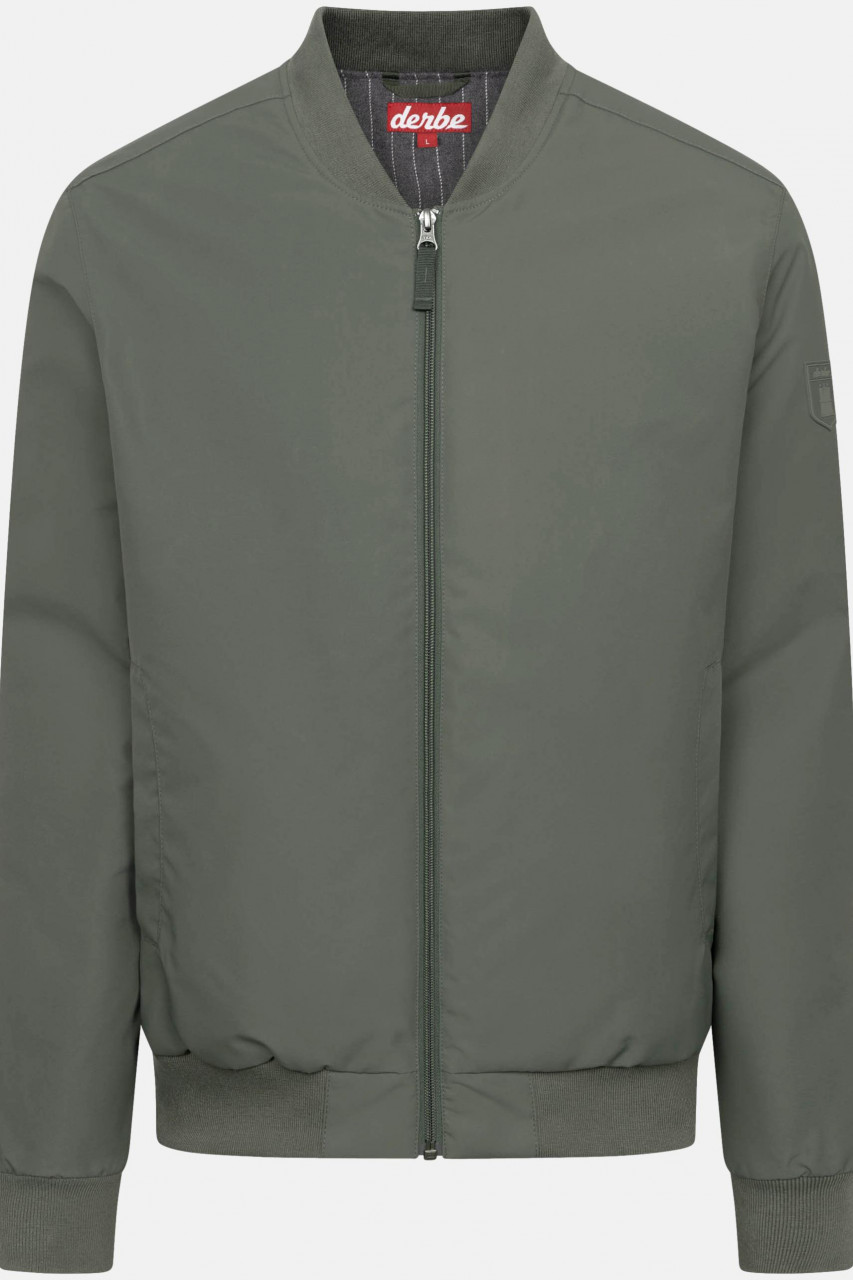 Derbe Übergangsjacke Blousholm Pinstripe Herren Oliv Grün