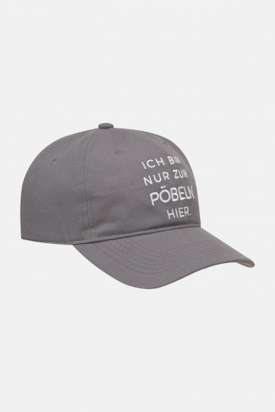 Derbe Cap Pöbeln Grau Basecap