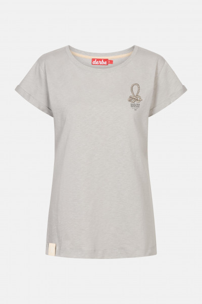Derbe Saibon Damen T-Shirt Paloma Grau Sailor Nachhaltig