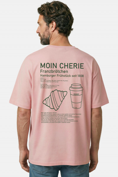 Derbe T-Shirt Moin Franz Rosa GOTS Organic