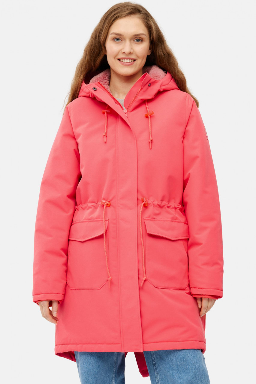 Derbe Winterjacke Friese Festholm 90er Damen Pink Warm Gefüttert