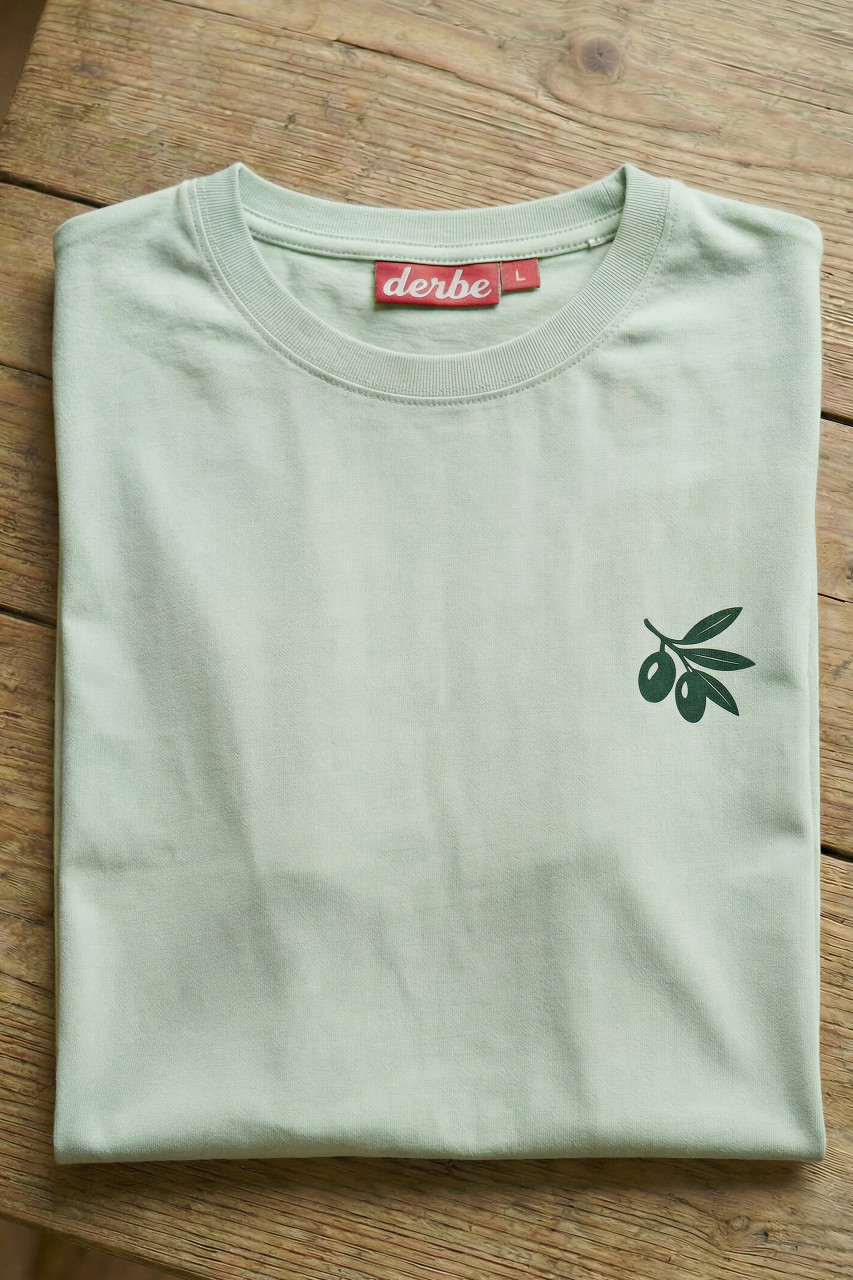 Derbe T-Shirt Aioli Herren Grün Türkis GOTS Organic