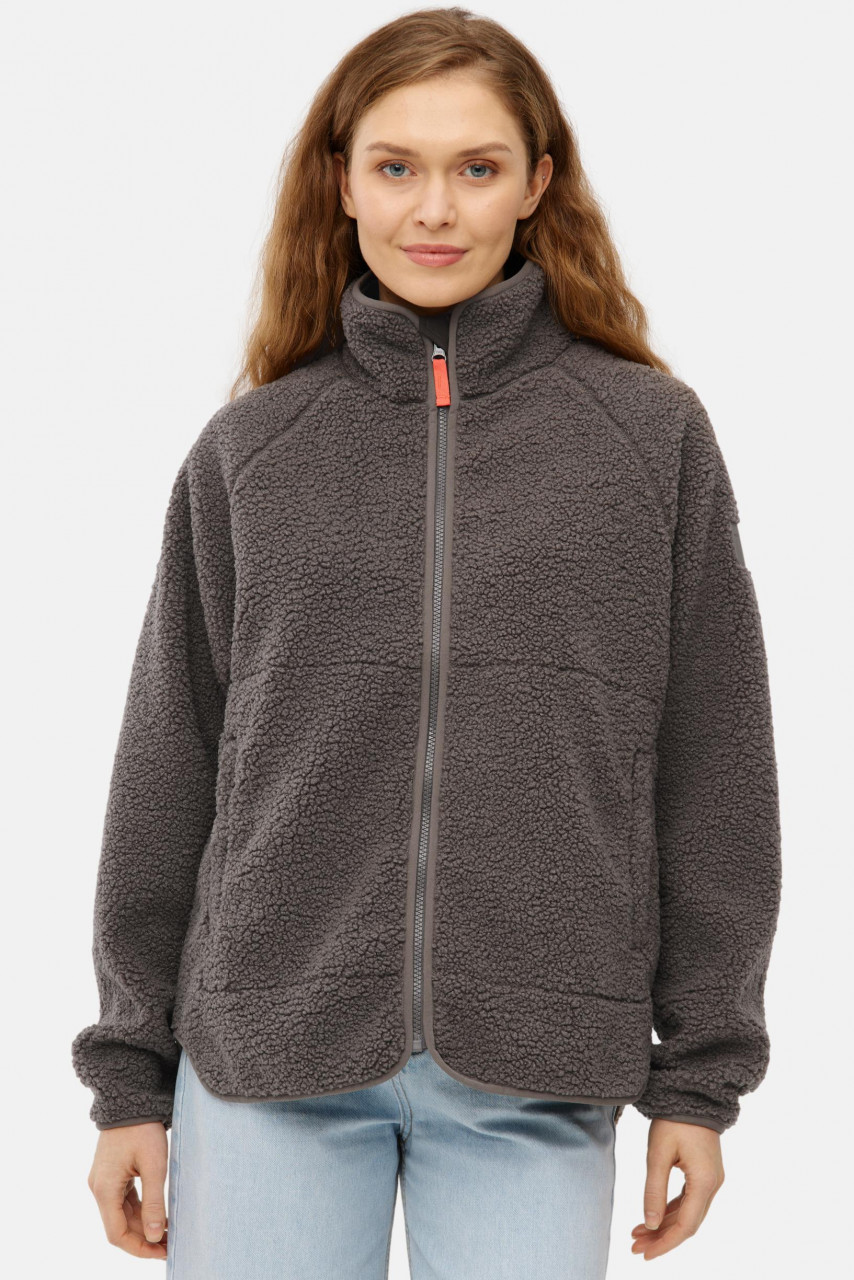 Derbe Damen Fleecejacke Kuschelby Braun Teddy