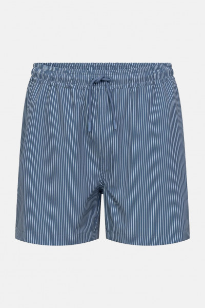 Derbe Badehose Bade Büx Shorts Herren Blau Weiß Gestreift