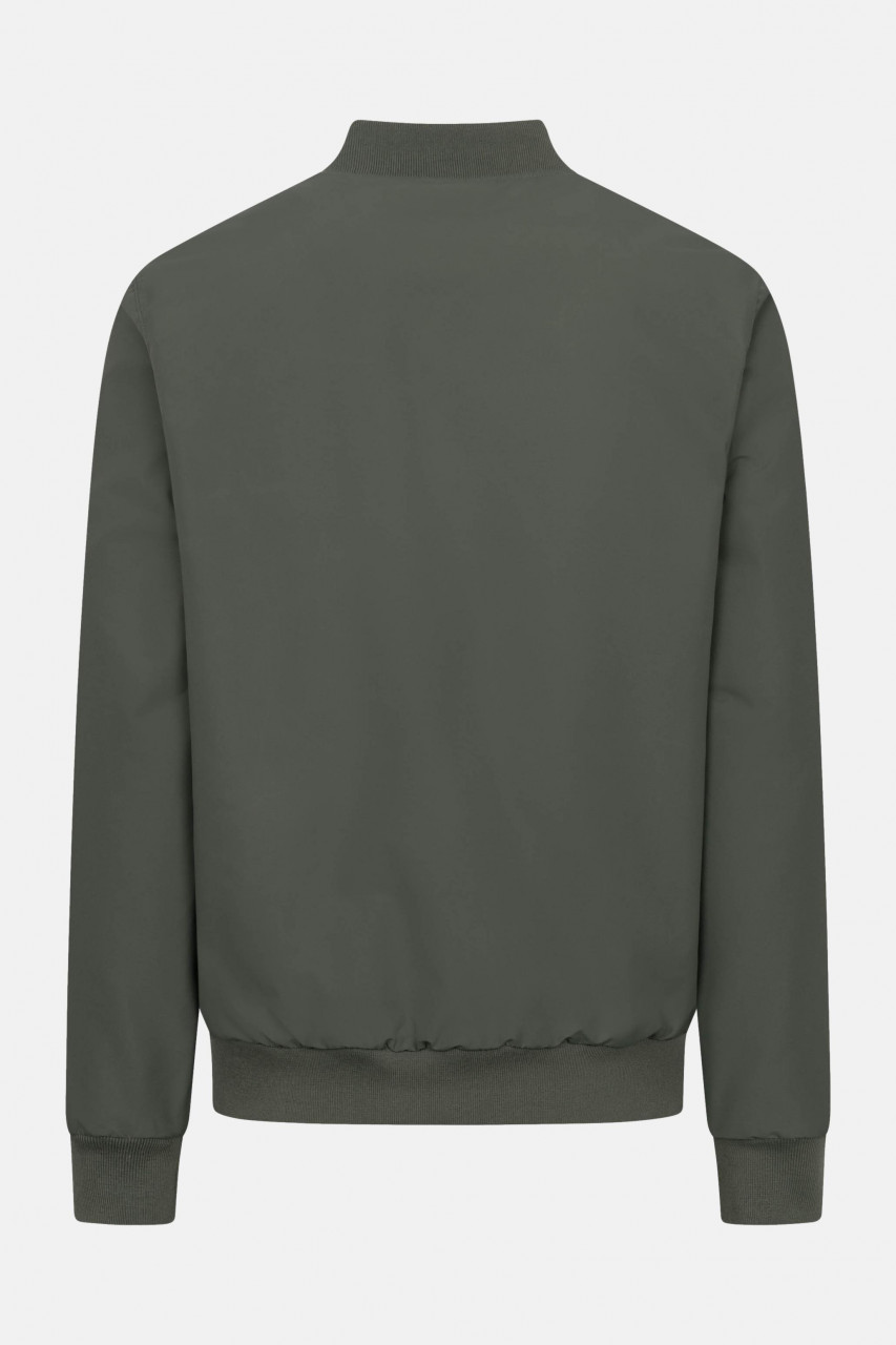 Derbe Übergangsjacke Blousholm Pinstripe Herren Oliv Grün