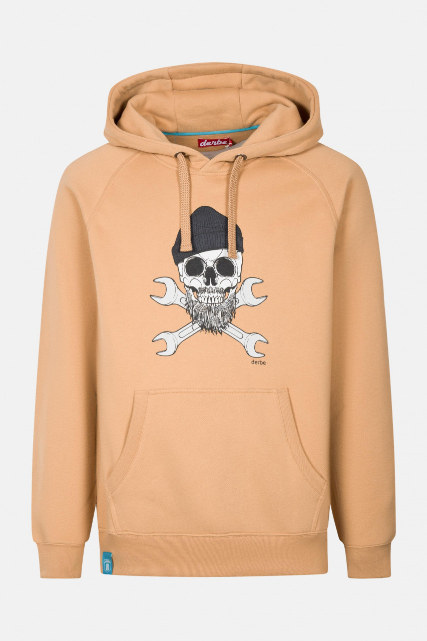 Derbe Hoodie Schädel NFKA Herren Braun Nach fest kommt Ab