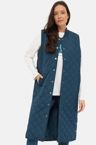 Derbe Quiltby Vest Damen Jacke Navy Blau Nachhaltig