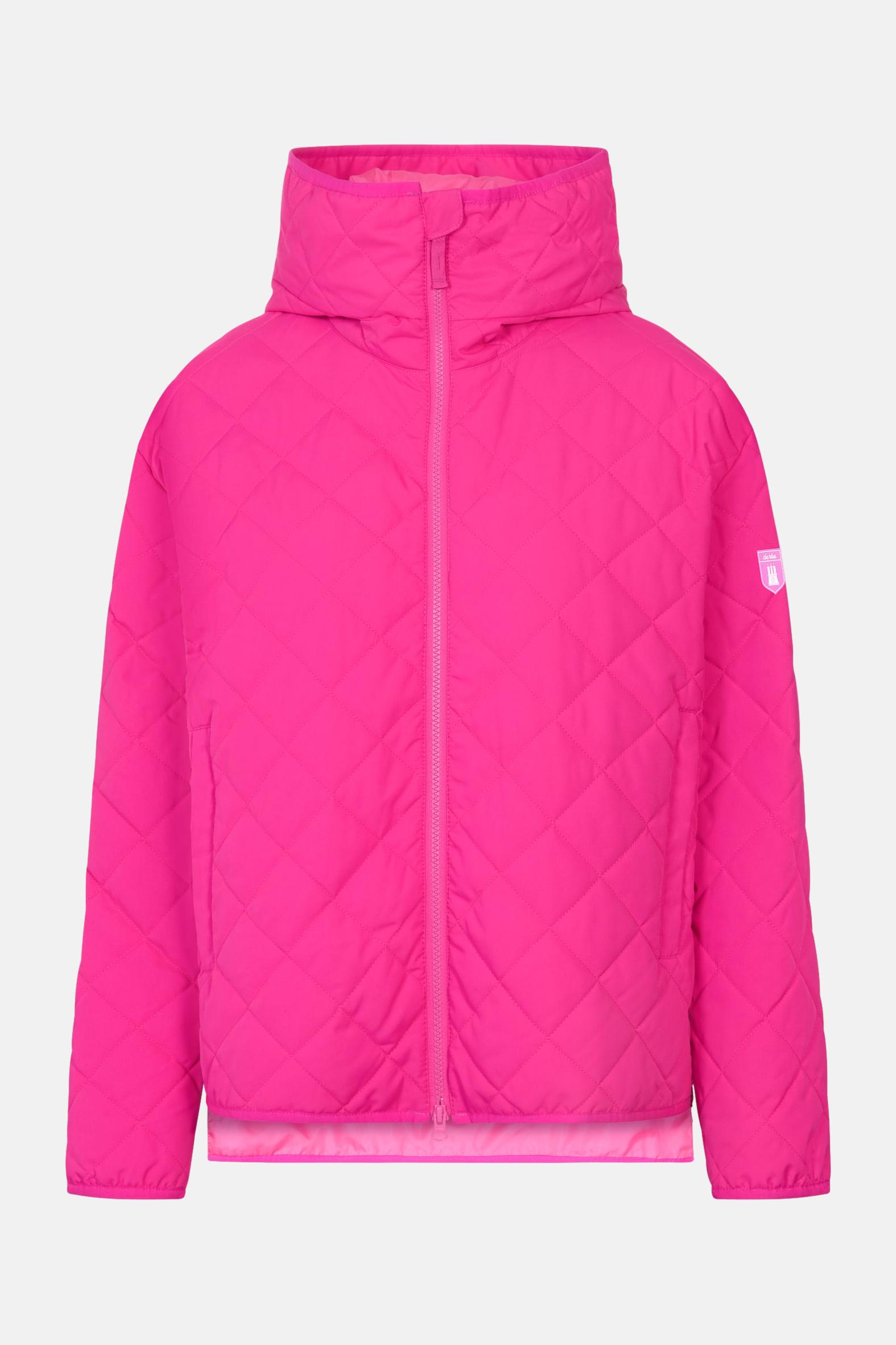 derbe regenjacke pink
