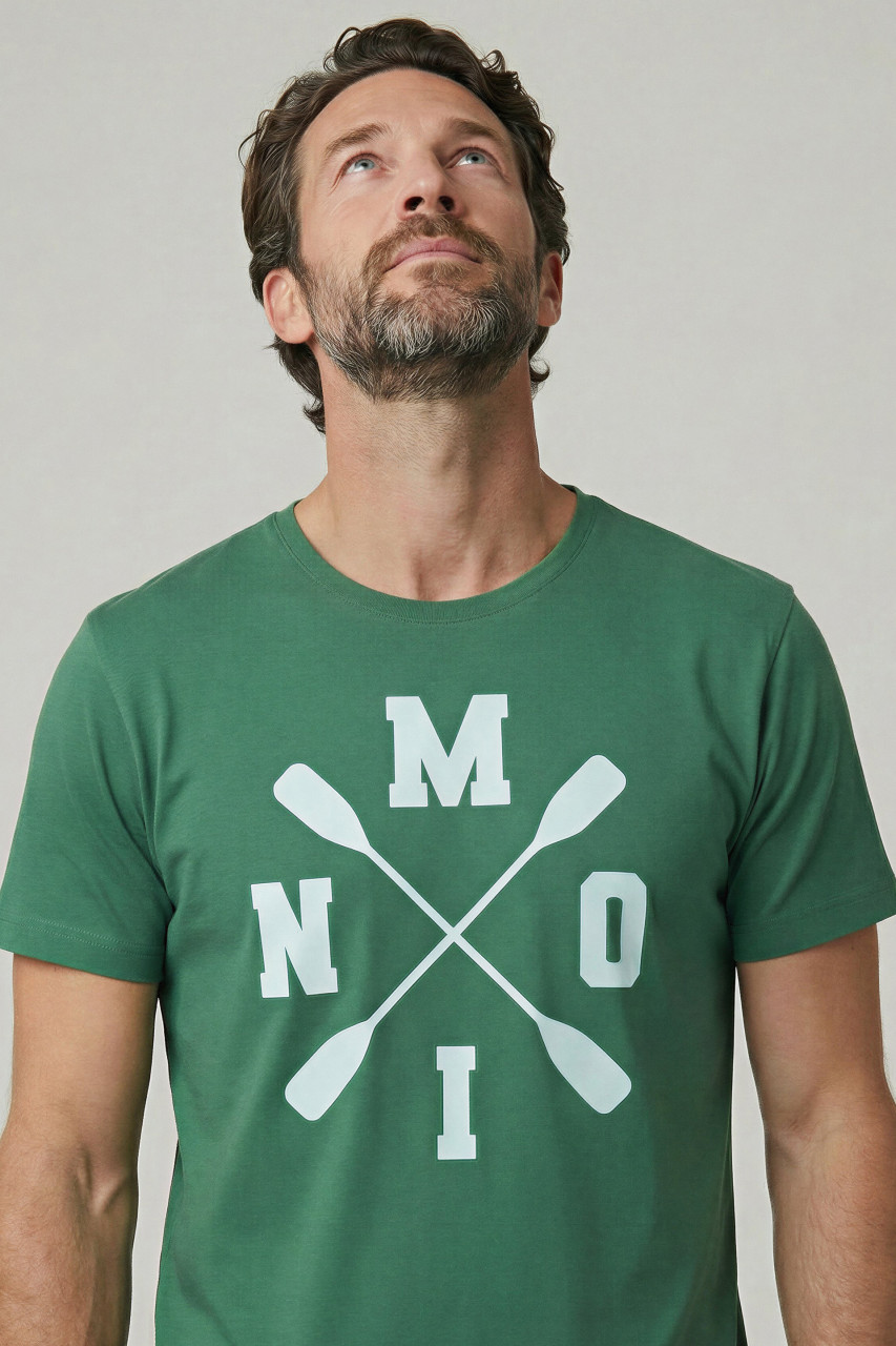 Derbe T-Shirt Moin X Herren Grün GOTS Organic
