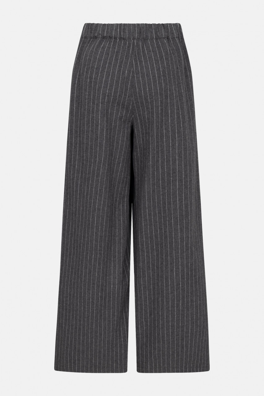 Derbe Hose Büx Pinstripe Damen Grau